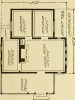 An illustration from Hodgson's modern house building : perspective views and floor plans of fifty low and medium priced houses ; full and complete working plans and specifications of any of these houses will be mailed at the low prices named, on the same day the order is received ; illustrated (1905)
