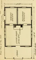 An illustration from Hodgson's modern house building : perspective views and floor plans of fifty low and medium priced houses ; full and complete working plans and specifications of any of these houses will be mailed at the low prices named, on the same day the order is received ; illustrated (1905)