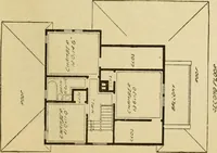 An illustration from Hodgson's modern house building : perspective views and floor plans of fifty low and medium priced houses ; full and complete working plans and specifications of any of these houses will be mailed at the low prices named, on the same day the order is received ; illustrated (1905)