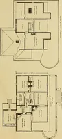 An illustration from Hodgson's modern house building : perspective views and floor plans of fifty low and medium priced houses ; full and complete working plans and specifications of any of these houses will be mailed at the low prices named, on the same day the order is received ; illustrated (1905)