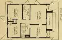 An illustration from Hodgson's modern house building : perspective views and floor plans of fifty low and medium priced houses ; full and complete working plans and specifications of any of these houses will be mailed at the low prices named, on the same day the order is received ; illustrated (1905)
