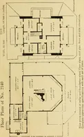An illustration from Hodgson's modern house building : perspective views and floor plans of fifty low and medium priced houses ; full and complete working plans and specifications of any of these houses will be mailed at the low prices named, on the same day the order is received ; illustrated (1905)