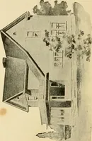 An illustration from Hodgson's modern house building : perspective views and floor plans of fifty low and medium priced houses ; full and complete working plans and specifications of any of these houses will be mailed at the low prices named, on the same day the order is received ; illustrated (1905)