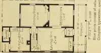 An illustration from Hodgson's modern house building : perspective views and floor plans of fifty low and medium priced houses ; full and complete working plans and specifications of any of these houses will be mailed at the low prices named, on the same day the order is received ; illustrated (1905)