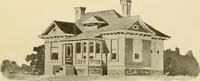 An illustration from Hodgson's modern house building : perspective views and floor plans of fifty low and medium priced houses ; full and complete working plans and specifications of any of these houses will be mailed at the low prices named, on the same day the order is received ; illustrated (1905)