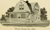 An illustration from Hodgson's modern house building : perspective views and floor plans of fifty low and medium priced houses ; full and complete working plans and specifications of any of these houses will be mailed at the low prices named, on the same day the order is received ; illustrated (1905)