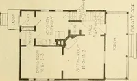 An illustration from Hodgson's modern house building : perspective views and floor plans of fifty low and medium priced houses ; full and complete working plans and specifications of any of these houses will be mailed at the low prices named, on the same day the order is received ; illustrated (1905)
