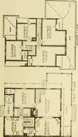 An illustration from Hodgson's modern house building : perspective views and floor plans of fifty low and medium priced houses ; full and complete working plans and specifications of any of these houses will be mailed at the low prices named, on the same day the order is received ; illustrated (1905)