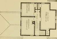 An illustration from Hodgson's modern house building : perspective views and floor plans of fifty low and medium priced houses ; full and complete working plans and specifications of any of these houses will be mailed at the low prices named, on the same day the order is received ; illustrated (1905)