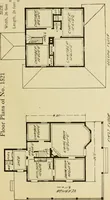 An illustration from Hodgson's modern house building : perspective views and floor plans of fifty low and medium priced houses ; full and complete working plans and specifications of any of these houses will be mailed at the low prices named, on the same day the order is received ; illustrated (1905)