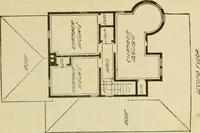 An illustration from Hodgson's modern house building : perspective views and floor plans of fifty low and medium priced houses ; full and complete working plans and specifications of any of these houses will be mailed at the low prices named, on the same day the order is received ; illustrated (1905)