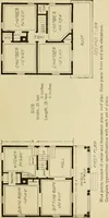 An illustration from Hodgson's modern house building : perspective views and floor plans of fifty low and medium priced houses ; full and complete working plans and specifications of any of these houses will be mailed at the low prices named, on the same day the order is received ; illustrated (1905)