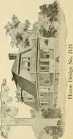 An illustration from Hodgson's modern house building : perspective views and floor plans of fifty low and medium priced houses ; full and complete working plans and specifications of any of these houses will be mailed at the low prices named, on the same day the order is received ; illustrated (1905)