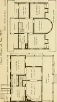 An illustration from Hodgson's modern house building : perspective views and floor plans of fifty low and medium priced houses ; full and complete working plans and specifications of any of these houses will be mailed at the low prices named, on the same day the order is received ; illustrated (1905)