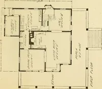 An illustration from Hodgson's modern house building : perspective views and floor plans of fifty low and medium priced houses ; full and complete working plans and specifications of any of these houses will be mailed at the low prices named, on the same day the order is received ; illustrated (1905)