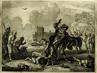 An illustration from Hof-gedachten, dat is, invallen, by gelegentheyt oft op't gesichte van boomen, planten, bloemen, kruyden, en diergelijcke aerdt-gewassen, verweckt, in't Buyten-leven (1655)