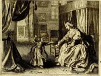 An illustration from Hof-gedachten, dat is, invallen, by gelegentheyt oft op't gesichte van boomen, planten, bloemen, kruyden, en diergelijcke aerdt-gewassen, verweckt, in't Buyten-leven (1655)
