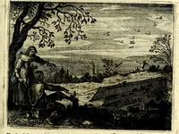 An illustration from Hof-gedachten, dat is, invallen, by gelegentheyt oft op't gesichte van boomen, planten, bloemen, kruyden, en diergelijcke aerdt-gewassen, verweckt, in't Buyten-leven (1655)