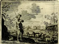 An illustration from Hof-gedachten, dat is, invallen, by gelegentheyt oft op't gesichte van boomen, planten, bloemen, kruyden, en diergelijcke aerdt-gewassen, verweckt, in't Buyten-leven (1655)