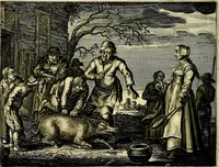 An illustration from Hof-gedachten, dat is, invallen, by gelegentheyt oft op't gesichte van boomen, planten, bloemen, kruyden, en diergelijcke aerdt-gewassen, verweckt, in't Buyten-leven (1655)