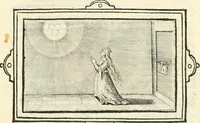 An illustration from Hohe geistreiche Lehren vnd Erklärungen vber die fürnembsten Sprüche dess Hohen Lieds Salomonis von der Liebhabenden Seele : das ist, der Christlichen Kirchen vnd jhrem Gemahl Jesu Christo (1622)