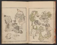 An illustration from Hokkei manga : shohen (1800)