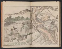 An illustration from Hokusai gafu (1800)