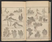 An illustration from Hokusai manga (1600)