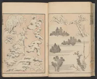 An illustration from Hokusai manga (1600)