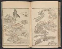 An illustration from Hokusai manga (1600)