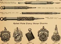 An illustration from Holiday specialties : jewelry, watches, silverware, musical goods, leather goods, sporting goods, etc. (1900)