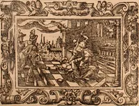 An illustration from The Holie Bible : conteynyng the Olde Testament and the Newe (1568)