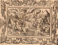An illustration from The Holie Bible : conteynyng the Olde Testament and the Newe (1568)
