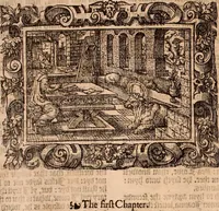 An illustration from The Holie Bible : conteynyng the Olde Testament and the Newe (1568)