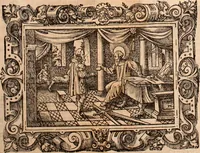 An illustration from The Holie Bible : conteynyng the Olde Testament and the Newe (1568)