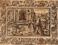 An illustration from The Holie Bible : conteynyng the Olde Testament and the Newe (1568)