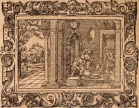 An illustration from The Holie Bible : conteynyng the Olde Testament and the Newe (1568)