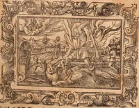 An illustration from The Holie Bible : conteynyng the Olde Testament and the Newe (1568)