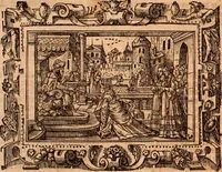 An illustration from The Holie Bible : conteynyng the Olde Testament and the Newe (1568)
