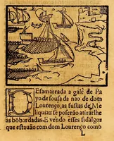 An illustration from Ho liuro primeiro dos dez da historia do descobrimento & conquista da India pelos Portugueses. (1552)