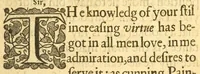 An illustration from The Hollander : a comedy written 1635 and now printed as it was then acted at the Cock-pit in Drury Lane, by Their Majesties Servants, with good allowance : and at the Court before both Their Majesties (1640)
