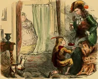 An illustration from Hollybush Hall, or, Open house in an open country (1871)