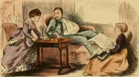 An illustration from Hollybush Hall, or, Open house in an open country (1871)