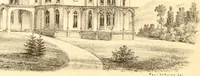 An illustration from Holly's country seats: containing lithographic designs for cottages, villas, mansions, etc., with their accompanying outbuildings; also, country churches, city buildings, railway stations, etc., etc (1863)