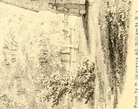 An illustration from Holly's country seats: containing lithographic designs for cottages, villas, mansions, etc., with their accompanying outbuildings; also, country churches, city buildings, railway stations, etc., etc (1863)