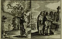 An illustration from The Holy Bible : containing the Old Testament and the New (1671)
