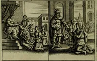 An illustration from The Holy Bible : containing the Old Testament and the New (1671)