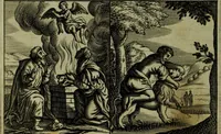 An illustration from The Holy Bible : containing the Old Testament and the New (1671)