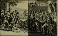 An illustration from The Holy Bible : containing the Old Testament and the New (1671)