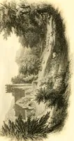 An illustration from The home book of the picturesque, or, American scenery, art, and literature : comprising a series of essays by Washington Irving, W.C. Bryant, Fenimore Cooper, Miss Cooper, N.P. Willis, Bayard Taylor, H.T. Tuckerman, E.L. Magoon, Dr. Bethune, A.B. Street, Miss Field, etc., with thirteen engravings on steel, from pictures by eminent artists, engraved expressly for this work (1852)